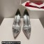 Christian Louboutin Heel 8.5cm Degrastrass PVC Pumps in glittered Silver