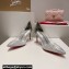 Christian Louboutin Heel 8.5cm Degrastrass PVC Pumps in glittered Silver