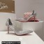 Christian Louboutin Heel 8.5cm Degrastrass PVC Pumps in glittered Silver