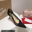 Christian Louboutin Heel 8.5cm Follies Strass Pumps in Net and suede calf Black