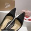 Christian Louboutin Heel 8.5cm Follies Strass Pumps in Net and suede calf Black