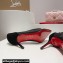 Christian Louboutin Heel 8.5cm Follies Strass Pumps in Net and suede calf Black