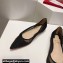 Christian Louboutin Follies Strass Ballerinas in Mesh and suede calf Black