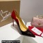 Christian Louboutin Heel 10.5cm Hot Chick Pumps in Patent Black/Red