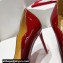 Christian Louboutin Heel 10.5cm Hot Chick Pumps in Patent Black/Red