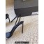 Saint Laurent Heel 10cm Gloria sandals in crepe satin with rhinestones 720656 Black 2024