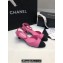 Chanel Heel 4cm Lambskin & Grosgrain Slingbacks G45370 Coral Pink 2024