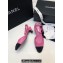 Chanel Heel 4cm Lambskin & Grosgrain Slingbacks G45370 Coral Pink 2024