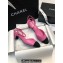 Chanel Heel 4cm Lambskin & Grosgrain Slingbacks G45370 Coral Pink 2024