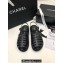 Chanel CC Logo Lambskin Caged Espadrille Sandals Black 2024