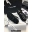 Chanel CC Logo Lambskin Caged Espadrille Sandals Black 2024