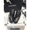 Chanel CC Logo Lambskin Caged Espadrille Sandals Black 2024