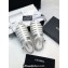 Chanel CC Logo Lambskin Caged Espadrille Sandals White 2024