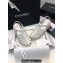 Chanel CC Logo Lambskin Caged Espadrille Sandals White 2024
