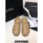 Chanel CC Logo Lambskin Caged Espadrille Sandals Beige 2024