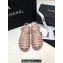 Chanel CC Logo Lambskin Caged Espadrille Sandals Nude Pink 2024