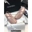 Chanel CC Logo Lambskin Caged Espadrille Sandals Nude Pink 2024