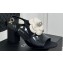Chanel Grosgrain Camellia Patent Calfskin Sandals Black 2024