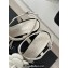 Chanel Grosgrain Camellia Lambskin Sandals White 2024