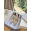 Jimmy Choo High Heel Love 85 Mesh Pointed-Toe Pumps White with Dégradé Crystals 2024