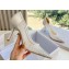 Jimmy Choo High Heel Love 85 Mesh Pointed-Toe Pumps White with Dégradé Crystals 2024