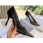 Jimmy Choo High Heel Love 85 Mesh Pointed-Toe Pumps Black/Silver with Dégradé Crystals 2024