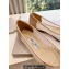 Jimmy Choo Love Mesh Pointed-Toe Flats Nude with Dégradé Crystals 2024