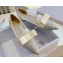 Jimmy Choo Gala Mesh Pointed-Toe Flats White with Dégradé Crystals 2024