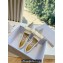 Jimmy Choo Gala Mesh Pointed-Toe Flats White with Dégradé Crystals 2024