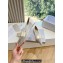 Jimmy Choo Gala Mesh Pointed-Toe Flats White with Dégradé Crystals 2024
