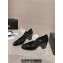 Chanel Heel 5cm Patent Calfskin & Grosgrain Camellia Mary Janes Black 2024