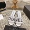 Chanel Heel 4.5cm Logo Fabric Mules White 2024
