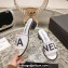 Chanel Heel 4.5cm Logo Fabric Mules White 2024