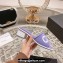 Chanel Heel 4.5cm Logo Fabric Mules Purple 2024