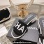 Chanel Heel 4.5cm Logo Fabric Mules Black 2024