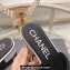 Chanel Heel 4.5cm Logo Fabric Mules Black 2024