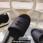 Chanel Gold Heel CC Logo Fabric Mules Black 2024