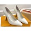 Louis Vuitton Heel 9.5cm Sparkle Pumps in Calf leather White 2024