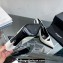 Saint Laurent Heel 10.5cm Luna 105 crystal-buckle patent leather slingback pumps White 2024