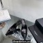 Saint Laurent Heel 10.5cm Luna 105 crystal-buckle patent leather slingback pumps Black 2024
