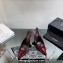 Saint Laurent Heel 10.5cm Luna 105 crystal-buckle patent leather slingback pumps Burgundy 2024