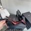 Saint Laurent Heel 10.5cm Kiki patent leather slingback pumps Burgundy 2024