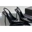 Saint Laurent Heel patent leather slingback pumps Black with Buckle 2024