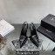Saint Laurent Heel patent leather slingback pumps Black with Buckle 2024