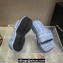 Alexander Wang platform trompe-l'oeil denim goatskin float slides Blue 2024