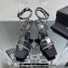 Saint Laurent Heel 8.5cm/11.5cm Gippy Satine Crystal Embellished Sandals Black/Silver 2024