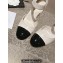 Chanel Lambskin & Patent Calfskin Wedge Mary Janes G45422 White/Black 2024