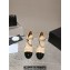 Chanel Lambskin & Patent Calfskin Wedge Mary Janes G45422 Beige/Black 2024