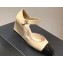 Chanel Lambskin & Patent Calfskin Wedge Mary Janes G45422 Beige/Black 2024