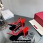 Valentino Heel 9cm Roserouche Sandals 1959 In Calfskin Red 2024